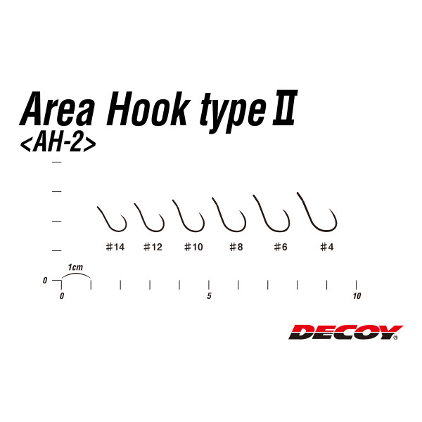 Гачок Decoy Area Hook II Mat Black 14, 8 шт/уп