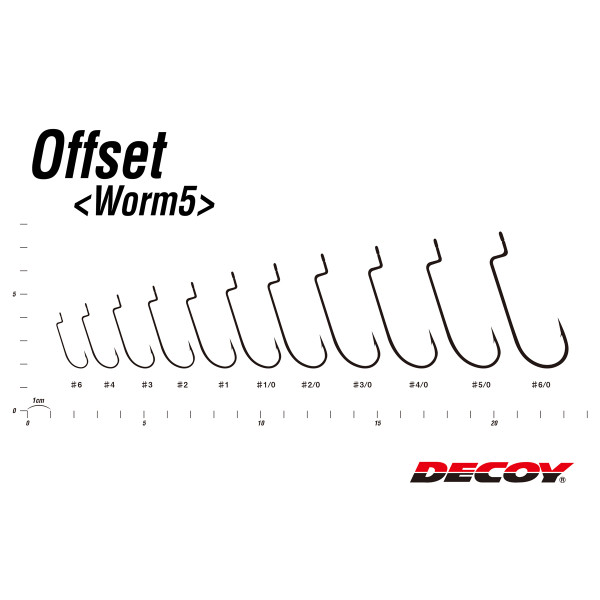 Гачок Decoy Worm5 Offset #6 (9 шт/уп)