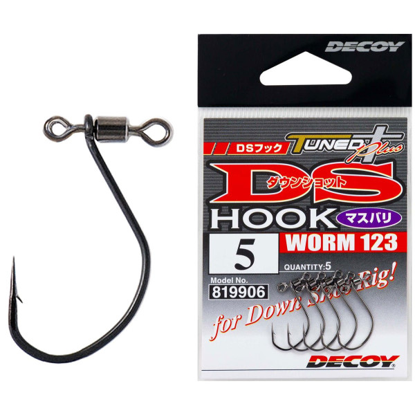 Крючок Decoy Worm 123 DS Hook masubari 6, 5шт