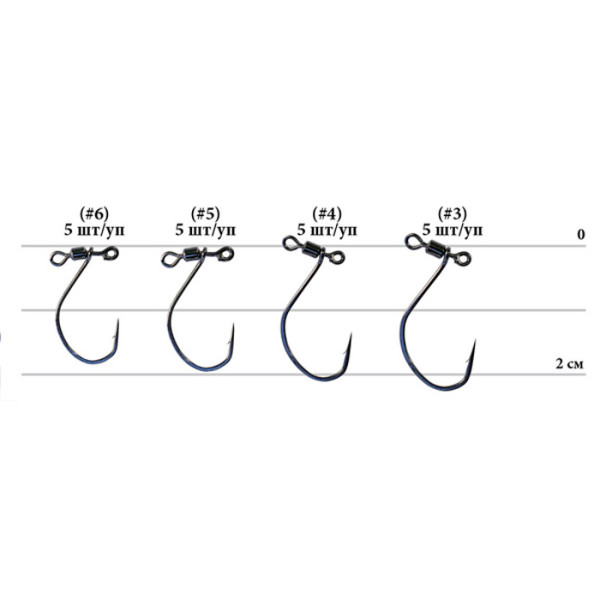 Крючок Decoy Worm 123 DS Hook masubari 6, 5шт