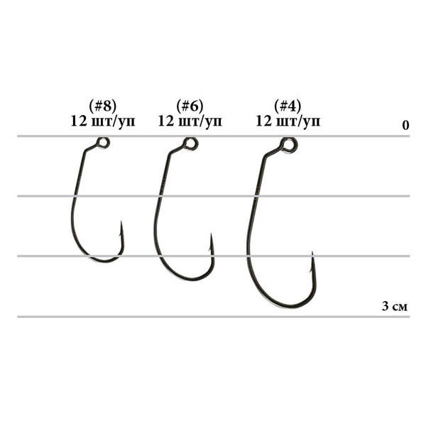 Крючок Decoy MG-3 Light Game 8, 12шт.