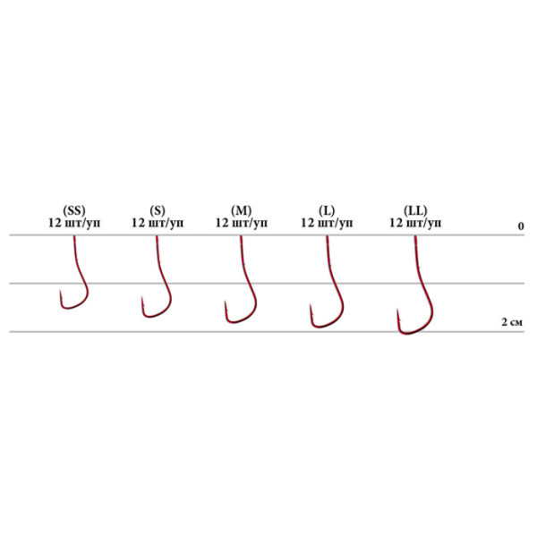 Крючок Decoy SG-1 M, 12шт.