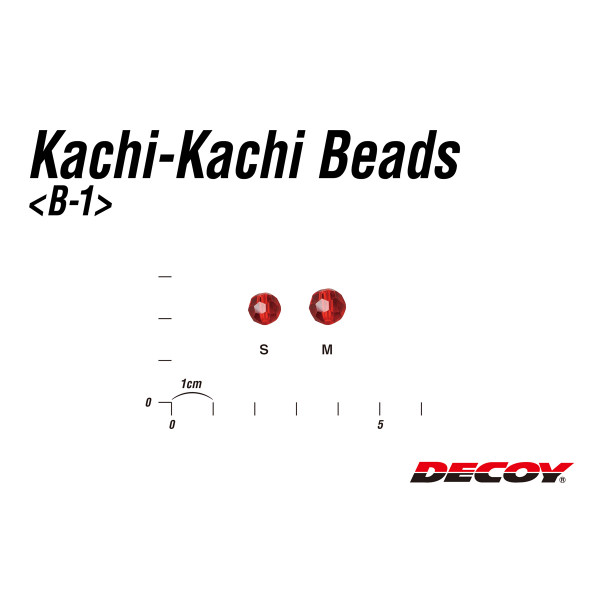 Бусинка Decoy B-1 Kachi-Kachi Beads S (9 шт/уп) ц:красный