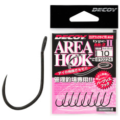 Гачок Decoy Area Hook II Mat Black 10, black, 8шт/уп