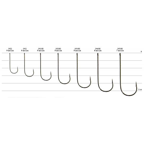 Крючок Decoy Worm 4 Strong Wire 1/0, 9 шт