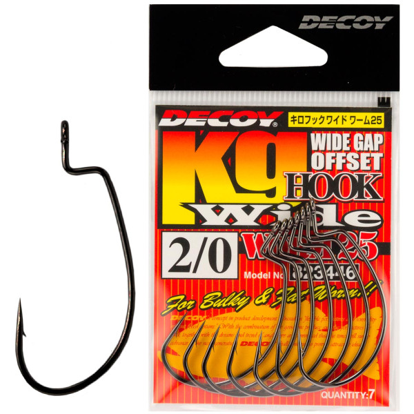 Крючок Decoy Worm 25 Hook Wide 2, 8 шт