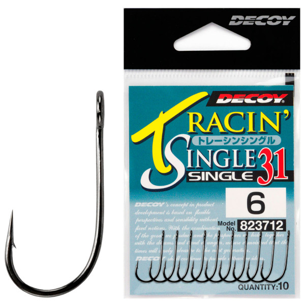 Decoy Single Hook 31 4, 10 pcs