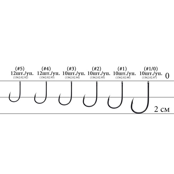Крючок Decoy KR-21 Black Nickeled #5, 12 шт.
