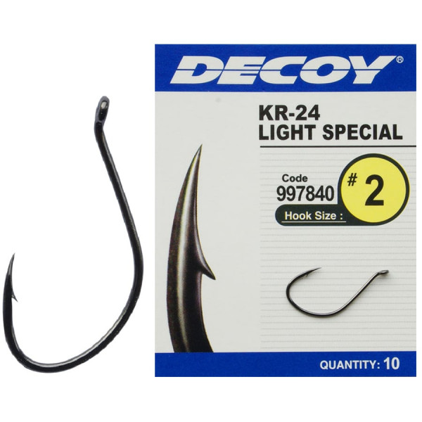 Крючок Decoy KR-24 Light Special #2, 10 шт.