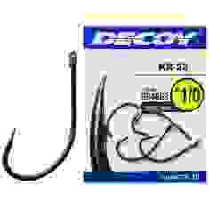 Крючок Decoy KR-23 Black Nickeled #6, 12 шт.