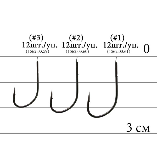 Крючок Decoy M-004 Bait Holder 3, 12 шт.