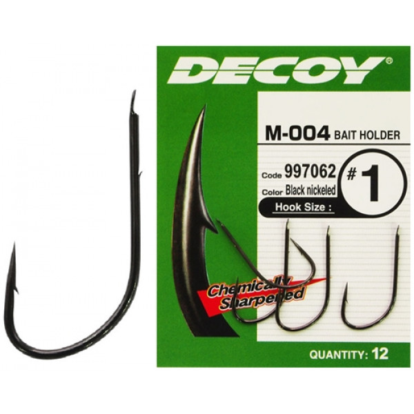 Крючок Decoy M-004 Bait Holder 3, 12 шт.