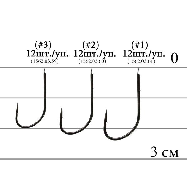 Крючок Decoy M-004 Bait Holder 1, 12 шт.