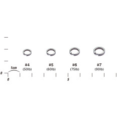 Кольцо заводное Decoy Split Ring 6, 75lb, 15 шт.