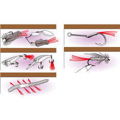 Опірення гачка Decoy F-2 Flash Fiber 30cm к:25 Опірення гачка Decoy F-2 Flash Fiber 30cm к:25