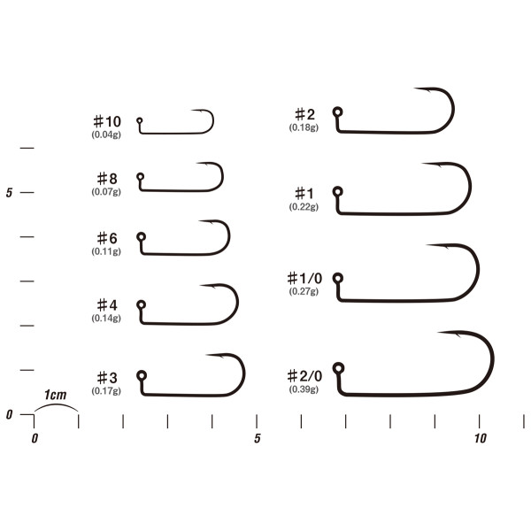 Крючок Decoy JIG12 #1/0, 9шт