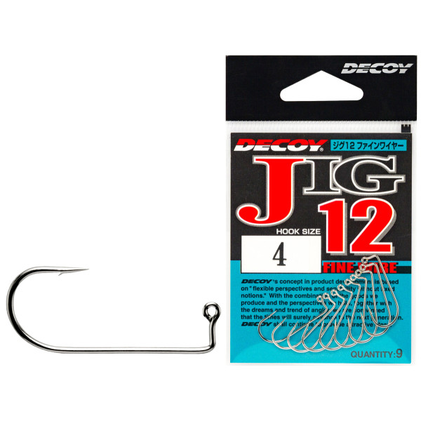 Крючок Decoy JIG12 #2, 9шт