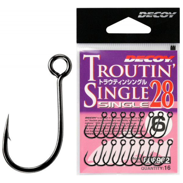 Гачок Decoy Single28 Troutin Single #8 (16 шт/уп)