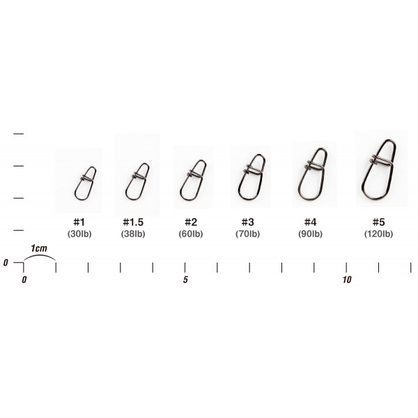 Застежка Decoy SN-3 Egg Snap 3, 70lb, 7 шт