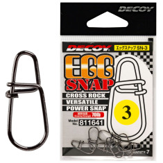 Застежка Decoy SN-3 Egg Snap 1.5, 38lb, 7 шт