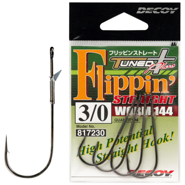 Крючок Decoy Worm 144 Flippin Straight 2/0, 5 шт