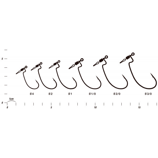 Гачок Decoy Worm117 HD Hook Offset #1 (5 шт/уп)