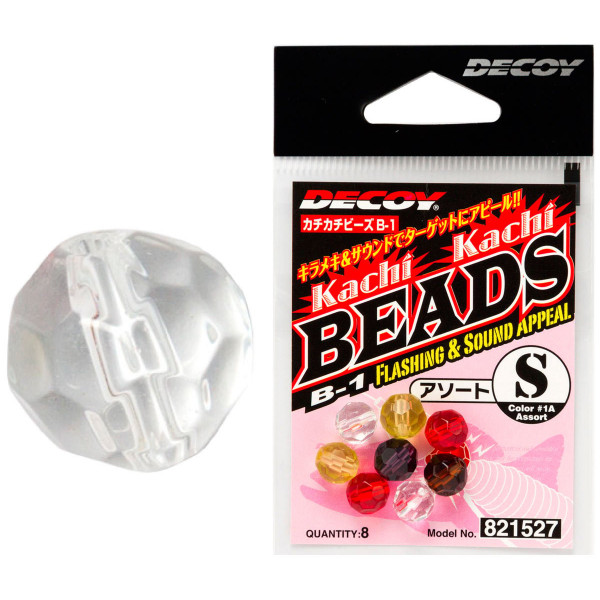 Бусинка Decoy B-1 Kachi-Kachi Beads S (9 шт/уп) ц:прозрачный