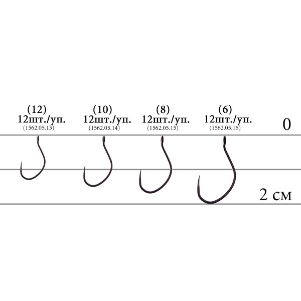 Крючок Decoy AH-IX FLORIA #6, 12 шт