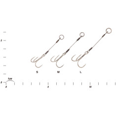 Повідець Decoy WA-21 Wire Treble Assist S (2 шт/уп)