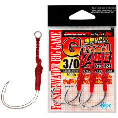 Гачок Decoy DJ-100 Grand Pike #4/0 (3 шт/уп)
