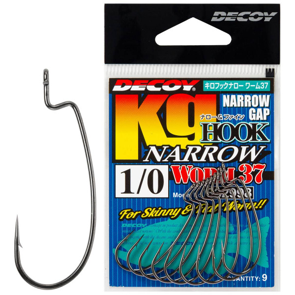 Крючок Decoy Worm37 Kg Hook Narrow #2 (9 шт/уп)