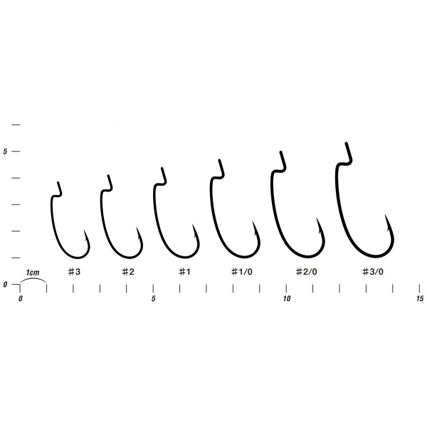 Гачок Decoy Worm37 Kg Hook Narrow #1/0 (9 шт/уп)