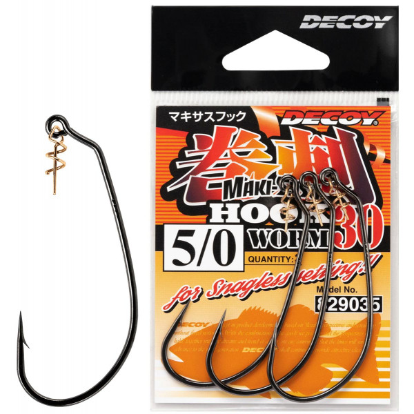 Крючок Decoy Worm30 Makisasu Hook #2 (5 шт/уп)