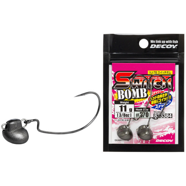 Джиг головка Decoy VJ-78 Switch Bomb #2/0 7.0g (2шт/уп) Джиг головка Decoy VJ-78 Switch Bomb #2/0 7.0g (2шт/уп)