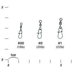 Вертлюжок с застежкой Decoy SN-9 Swivel Snap #00 (6 шт/уп)