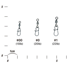 Вертлюжок с застежкой Decoy SN-9 Swivel Snap #1 (6 шт/уп)