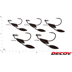 Монтаж Decoy Worm231S Makisasu Blade Heavy #1/0-11.0g (2шт/уп)