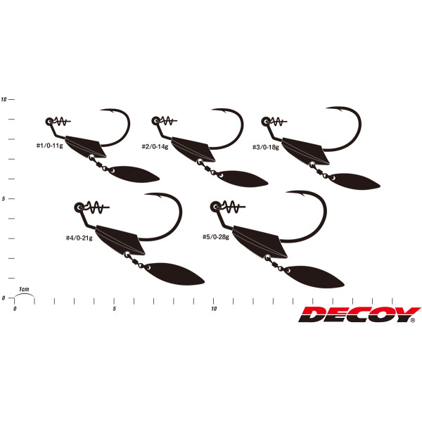 Монтаж Decoy Worm231S Makisasu Blade Heavy #3/0-18.0g (2шт/уп)