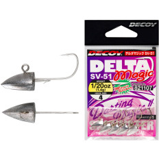 Джиг головка Decoy SV-51 Delta Magic #4-1.8g (5шт/уп) Джиг головка Decoy SV-51 Delta Magic #4-1.8g (5шт/уп)