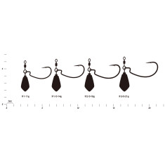 Монтаж Decoy Worm313 Zero-Dan Rock #3/0-21.0g (2шт/уп)