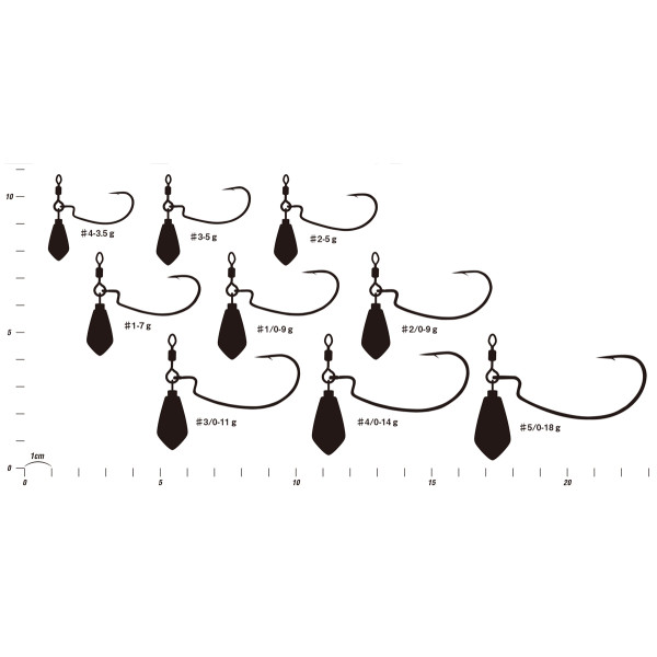 Монтаж Decoy Worm317 Zero-Dan Heavy #4 3.5g (3 шт/уп)