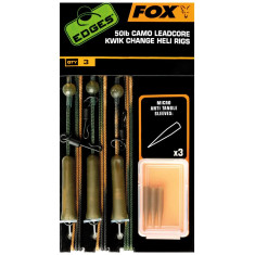 Оснащення корпове Fox International Camo Leadcore Kwik Change Heli Rigs 50lb (3 шт/уп) Оснащення корпове Fox International Camo Leadcore Kwik Change Heli Rigs 50lb (3 шт/уп)