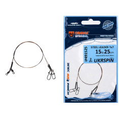 Повідець Ukrspin Orange Spinning AFW 1х19 20см 18кг(40lb)/0.38 мм (2шт/уп)