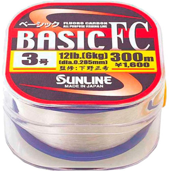 Флюорокарбон Sunline Basic FC 300м 0.235мм #2 8LB/4кг