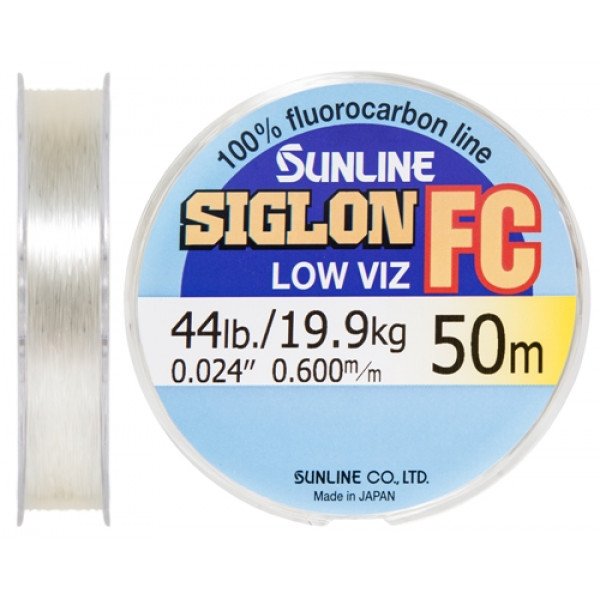 Флюорокарбон Sunline SIG-FC 50м 0.600мм 44lb/19.9кг поводковый