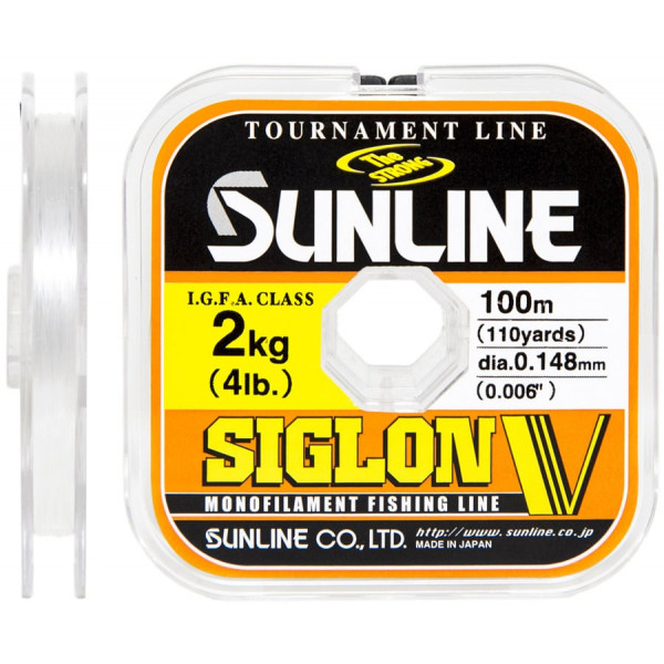 Леска Sunline Siglon V 100м #3.5/0.31мм 7.5кг