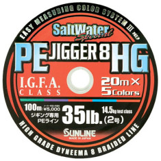 Шнур Sunline PE JIGGER 8 HG 100м 0.285мм 50LB