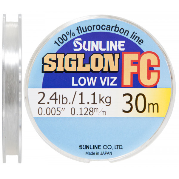 Fluorocarbon Sunline SIG-FC 30m 0.128mm 2.4lb / 1.1kg hooked