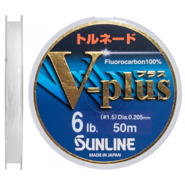 Флюорокарбон Sunline V-Plus 50м #1.5 0.205мм 6lb/3кг