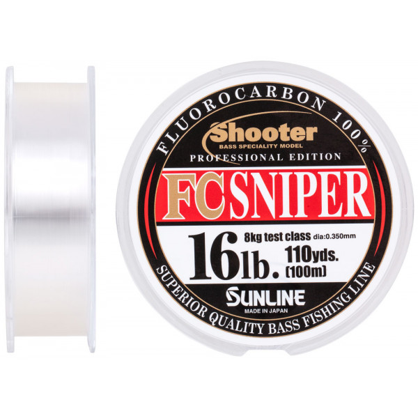 Fluorocarbon Sunline Shooter FC Sniper 100m 0.350mm 16lb / 8kg